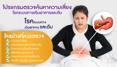 โปรแกรมคัดกรองความเสี่ยงโรคระบบทางเดินอาหารและตับ