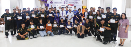 จัดอบรม CPR และการปฐมพยาบาลเบื้องต้นให้กับเจ้าหน้าที่มูลนิธิ