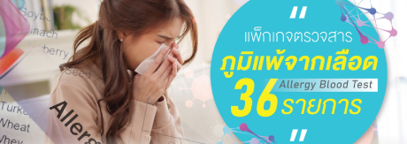 ตรวจหาสารก่อภูมิแพ้จากเลือด 36 รายการ