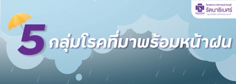 5กลุ่มโรคที่มากับฝน