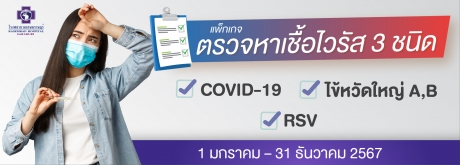 แพ็กเกจตรวจหาเชื้อไวรัส 3 ชนิด