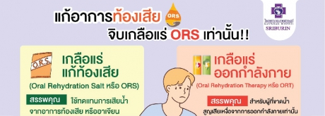 ท้องเสียต้องจิบ เกลือแร่แก้ท้องเสีย ORS ห้าม!จิบเกลือแร่สำหรับนักกีฬา